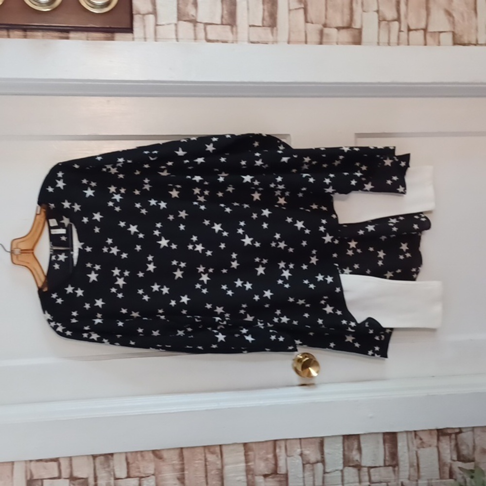 Cato's tunic top with leggings size 14/16 W, black and white